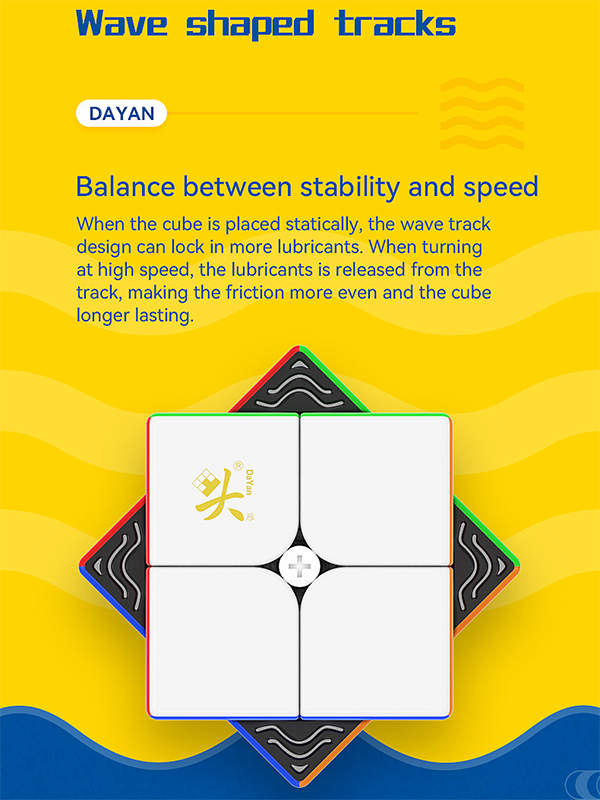 DaYan TengYun 2x2 Plus M Speed Cube Stickerless